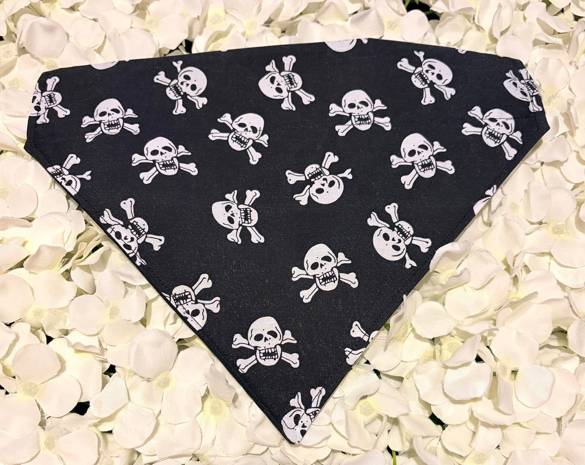 Black Pirate Bandana - Large