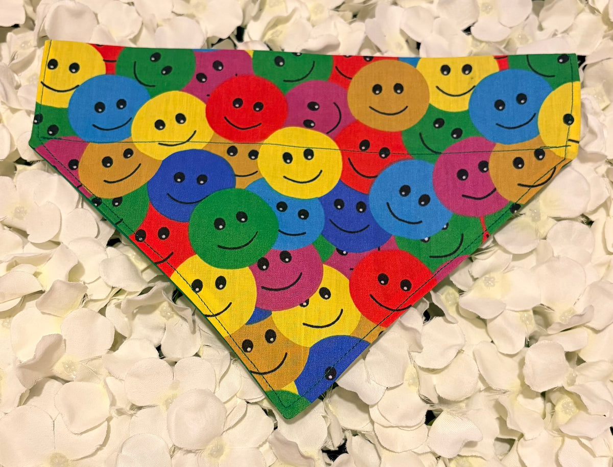 Smiley Faces Bandana - Medium