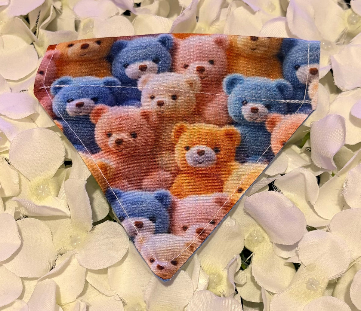 3D Teddy Bears Bandana - Extra Small
