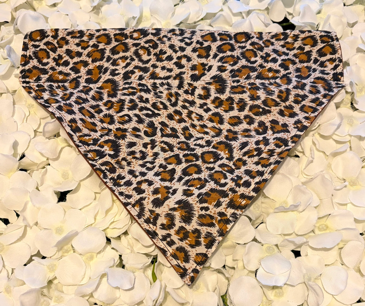 Leopard Print Bandana - Large