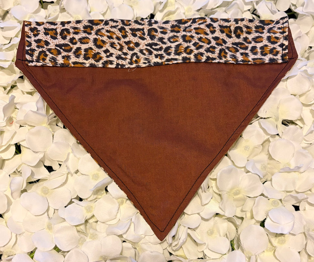 Leopard Print Bandana - Large