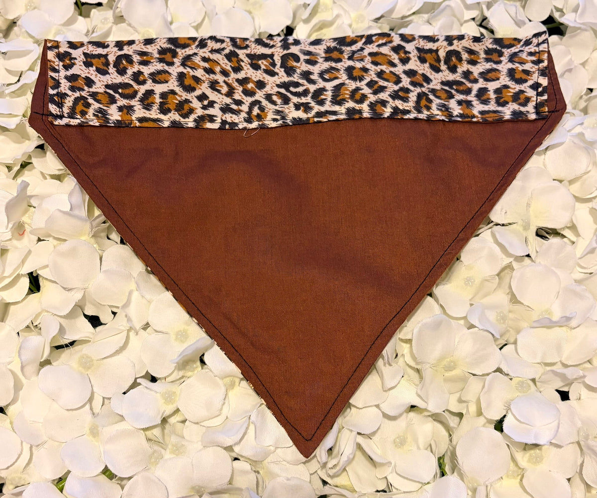 Leopard Print Bandana - Large