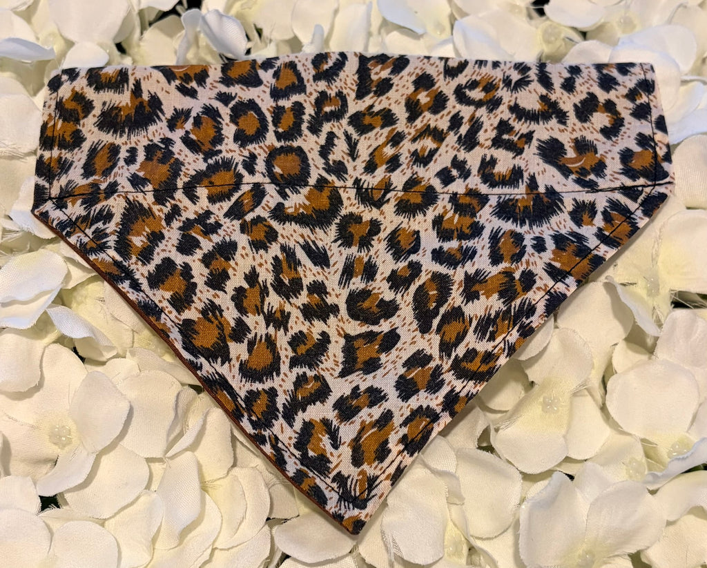 Leopard Print Bandana - Small