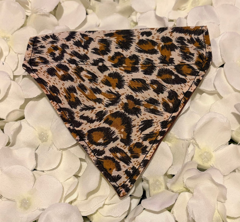 Leopard Print Bandana - Extra Small