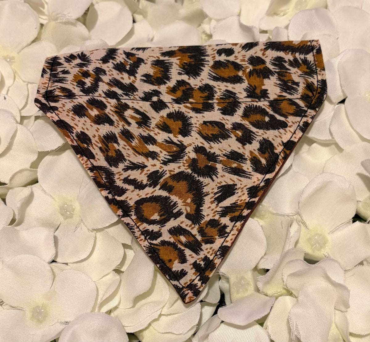 Leopard Print Bandana - Extra Small