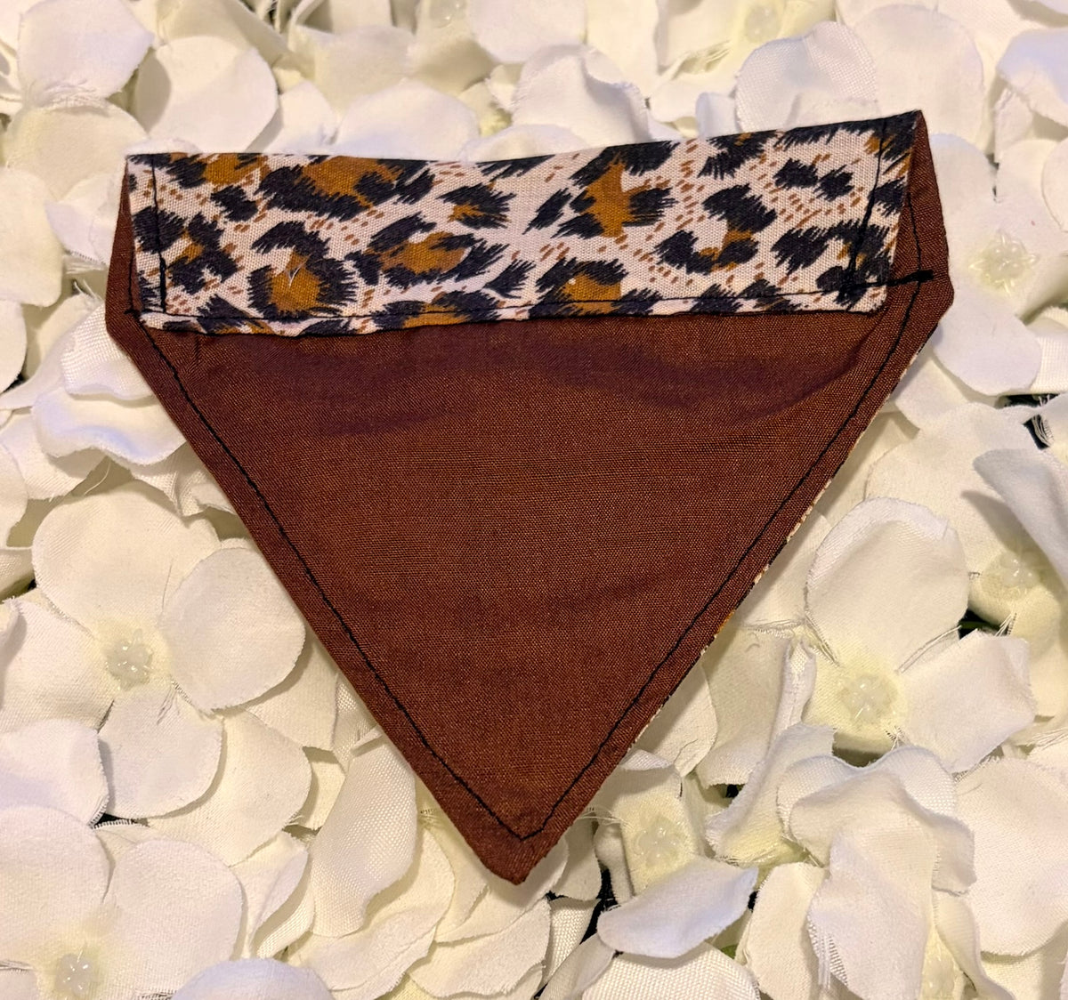 Leopard Print Bandana - Extra Small