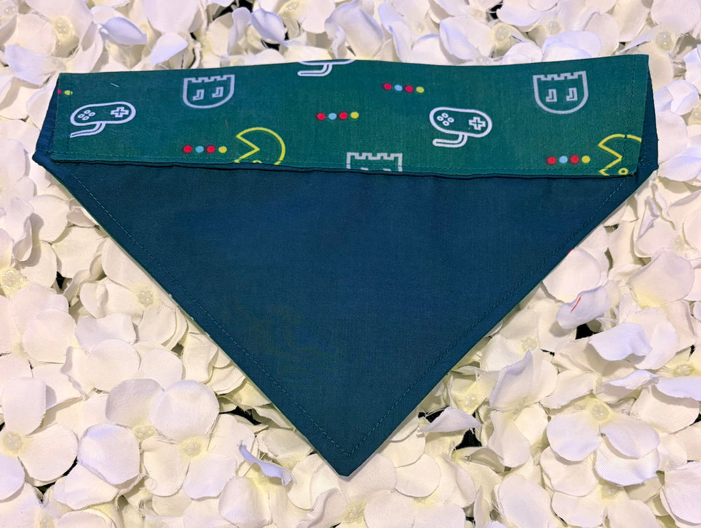 Green Retro Pac-Man Bandana - Medium