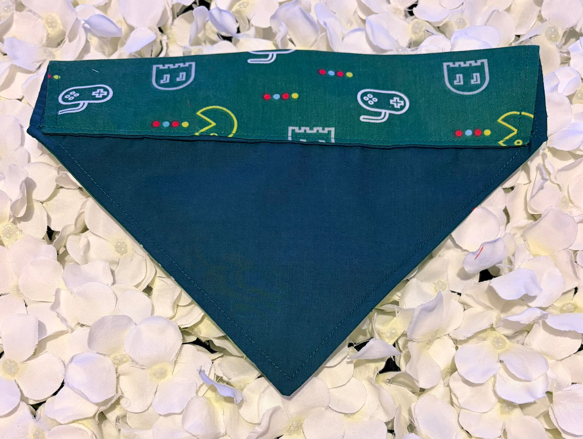 Green Retro Pac-Man Bandana - Medium