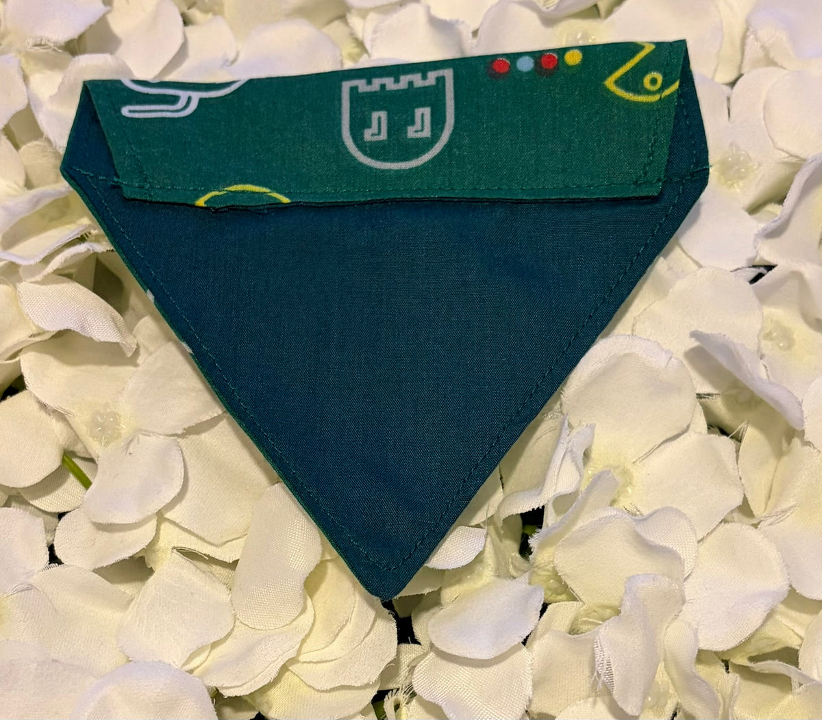 Green Retro Pac-Man Bandana - Extra Small