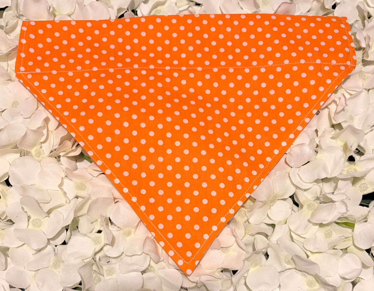 Orange Spots Bandana - Large