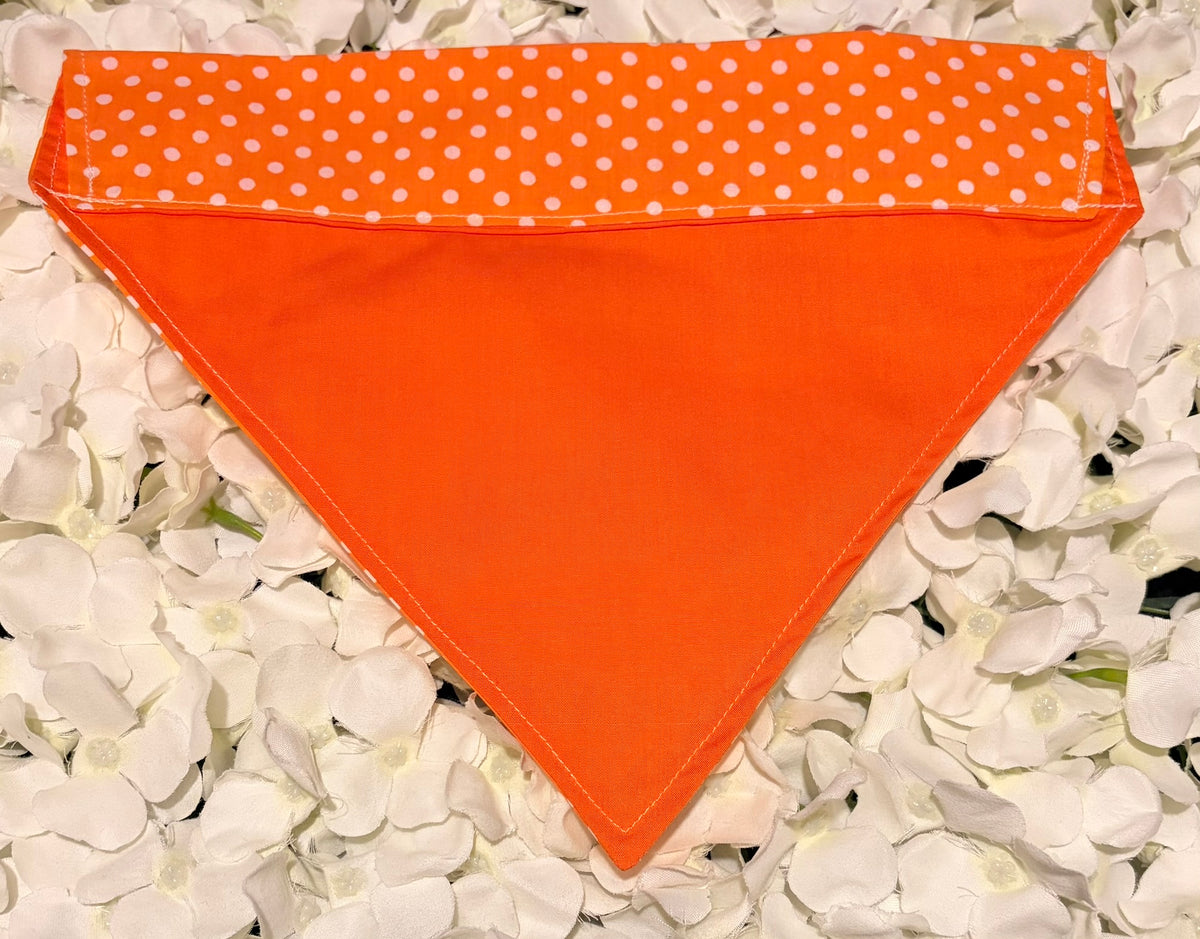 Orange Spots Bandana - Large
