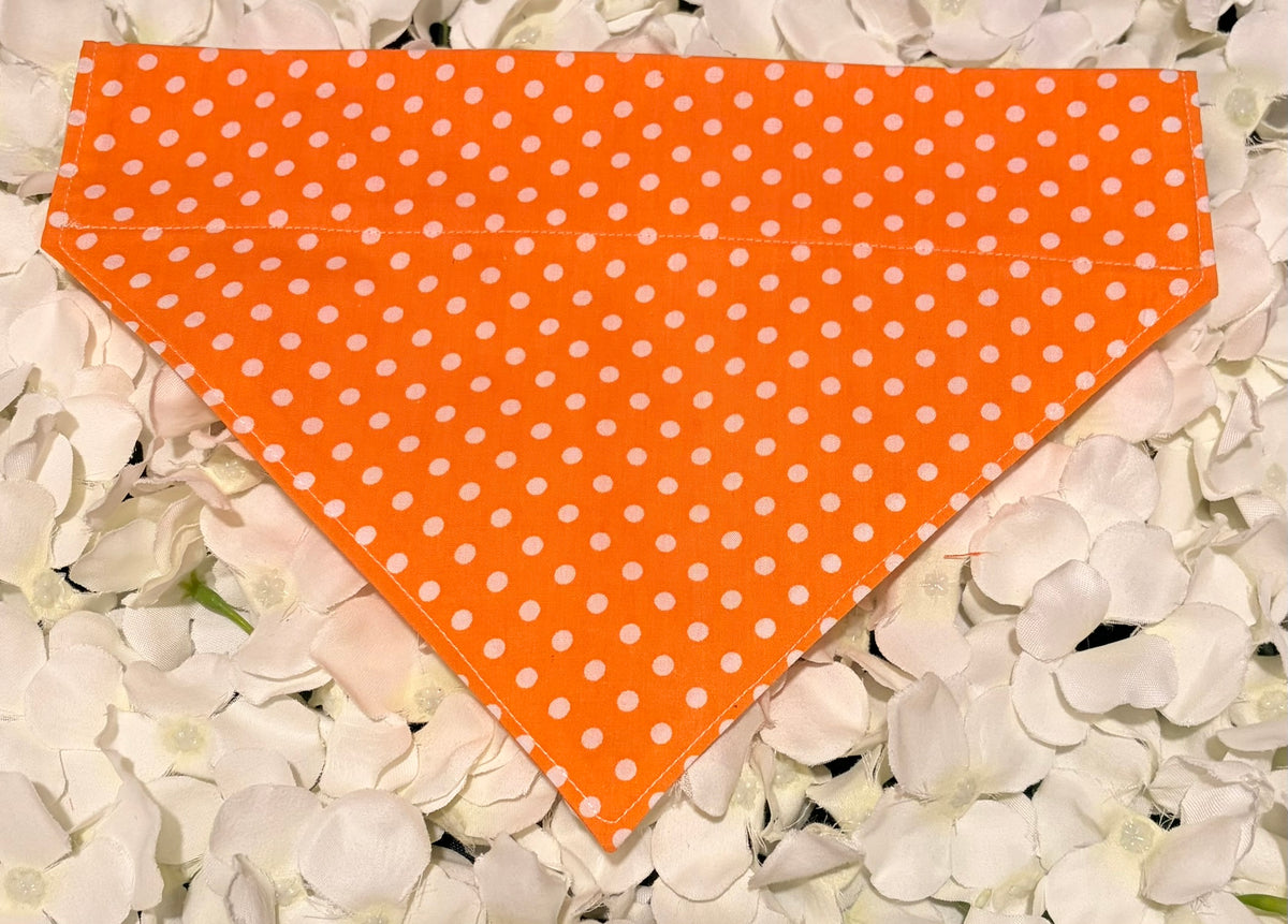 Orange Spots Bandana - Medium