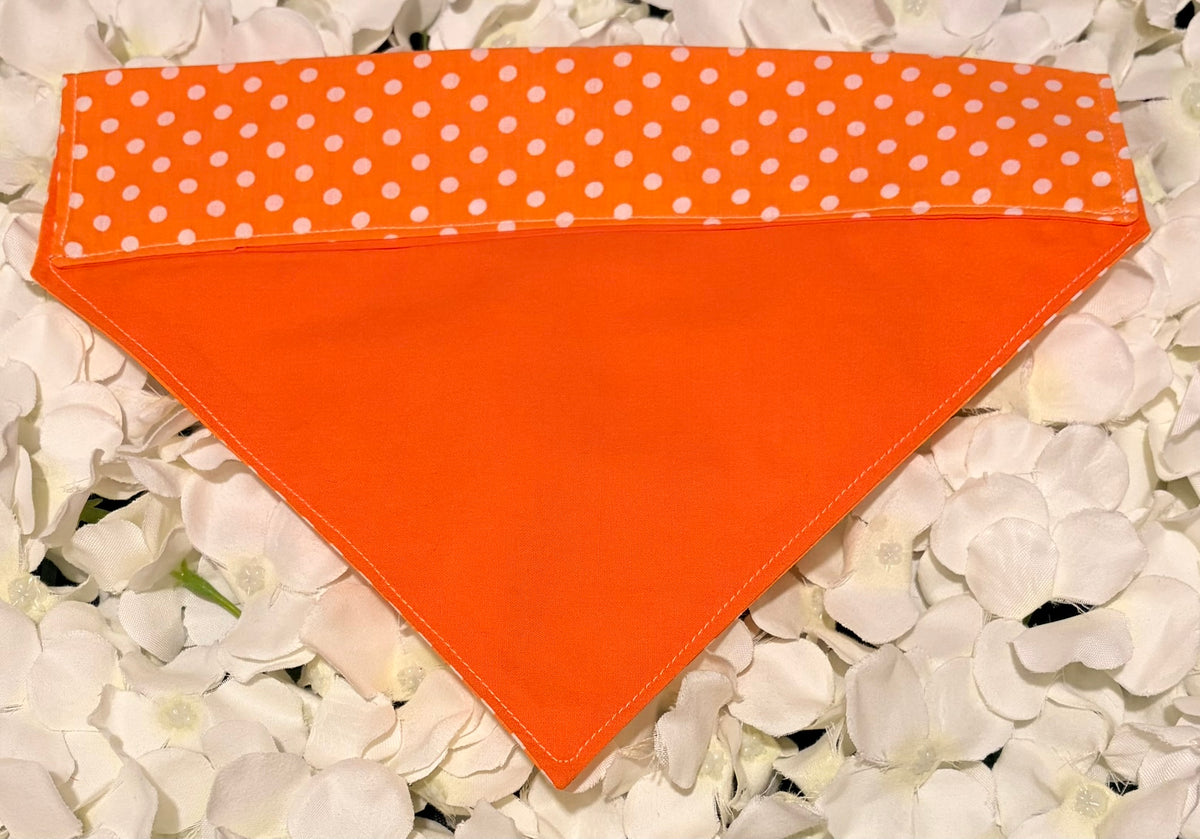 Orange Spots Bandana - Medium