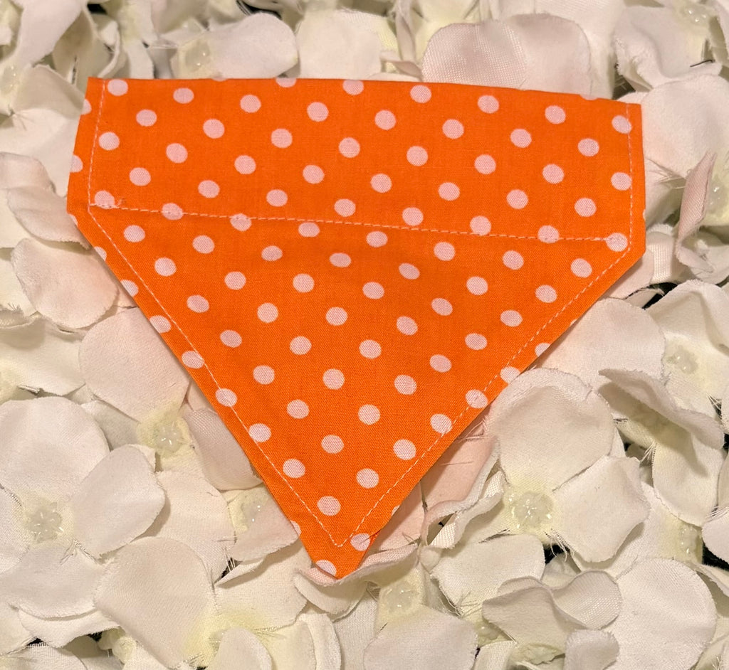 Orange Spots Bandana - Extra Small