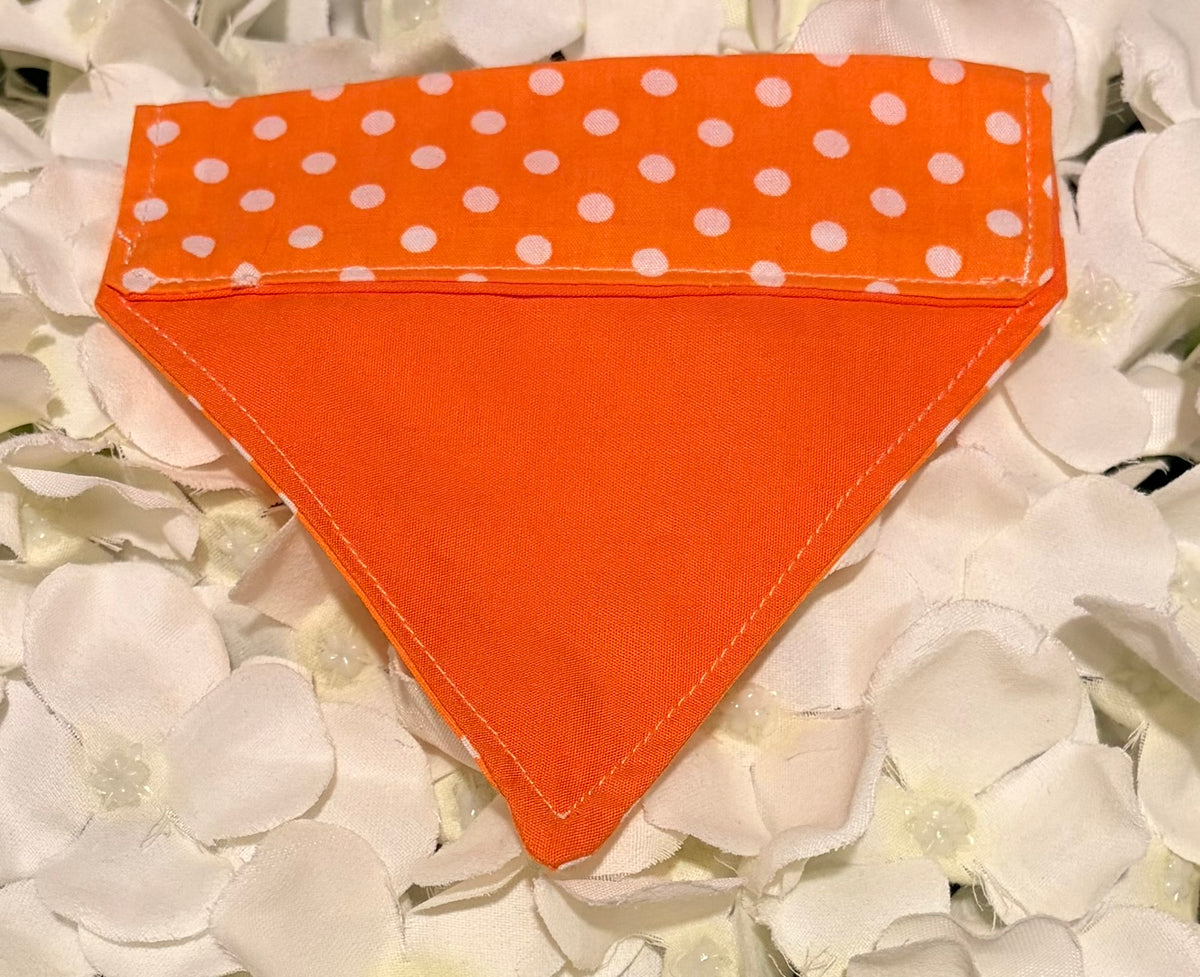 Orange Spots Bandana - Extra Small