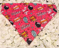 Pink Pow Boom Bandana - Large