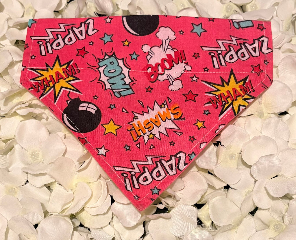 Pink Pow Boom Bandana - Small