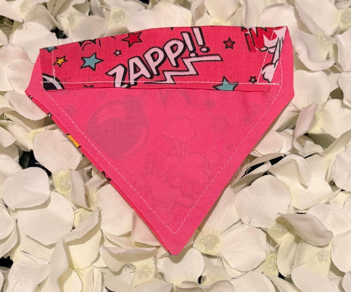 Pink Pow Boom Bandana - Extra Small