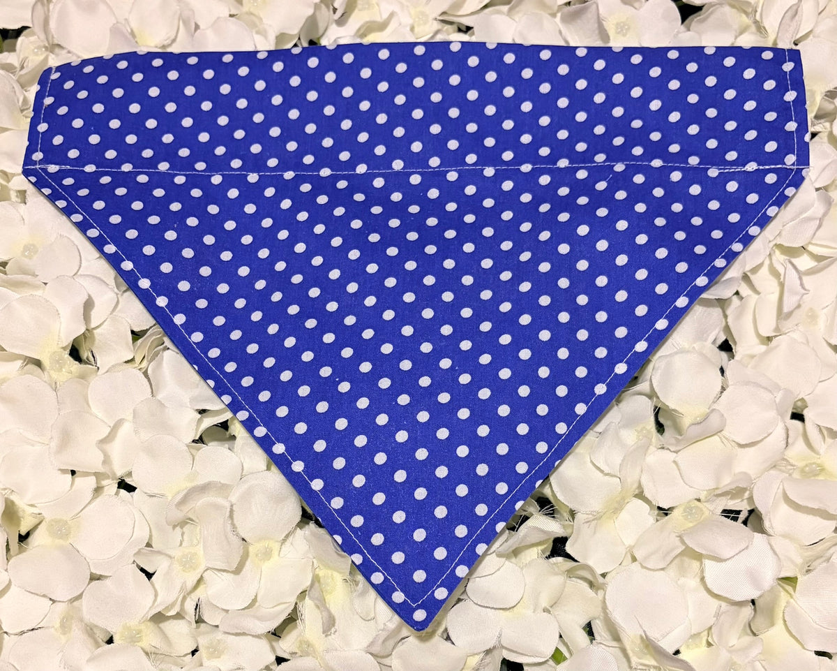 Blue Spots Bandana - Large