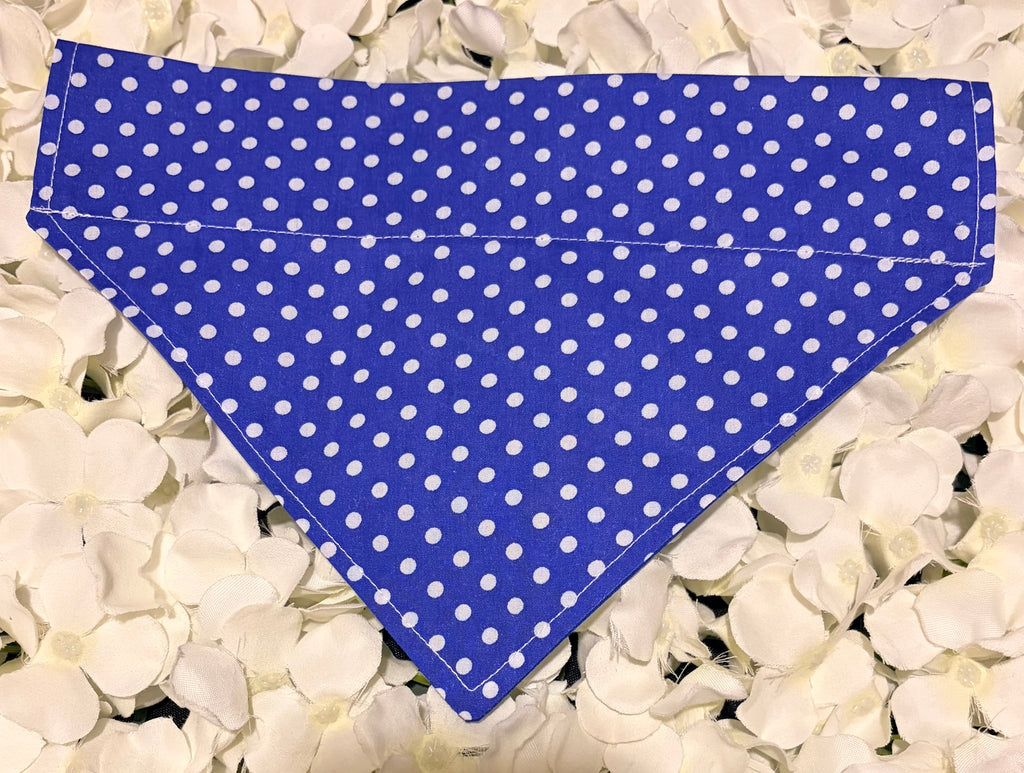 Blue Spots Bandana - Medium