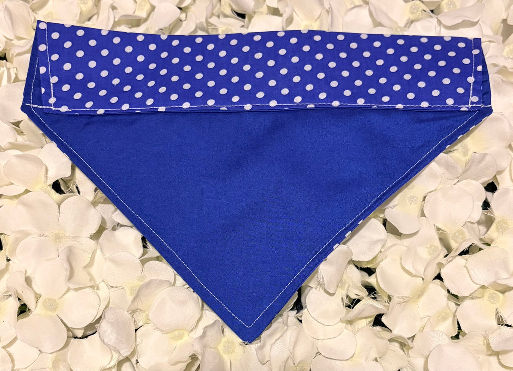 Blue Spots Bandana - Medium