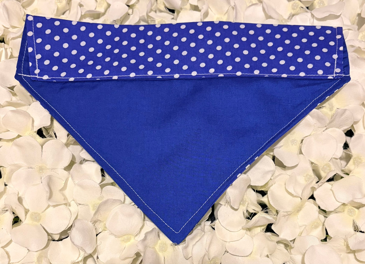 Blue Spots Bandana - Medium