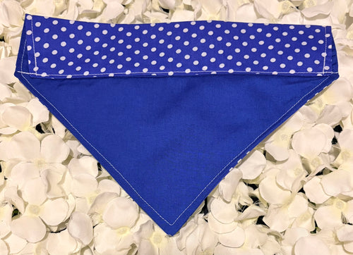 Blue Spots Bandana - Medium
