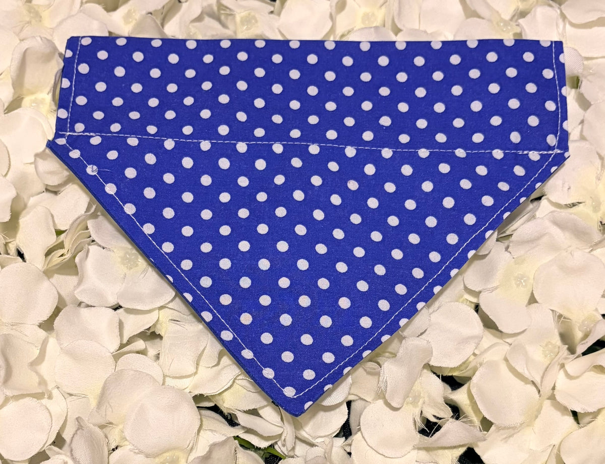 Blue Spots Bandana - Small