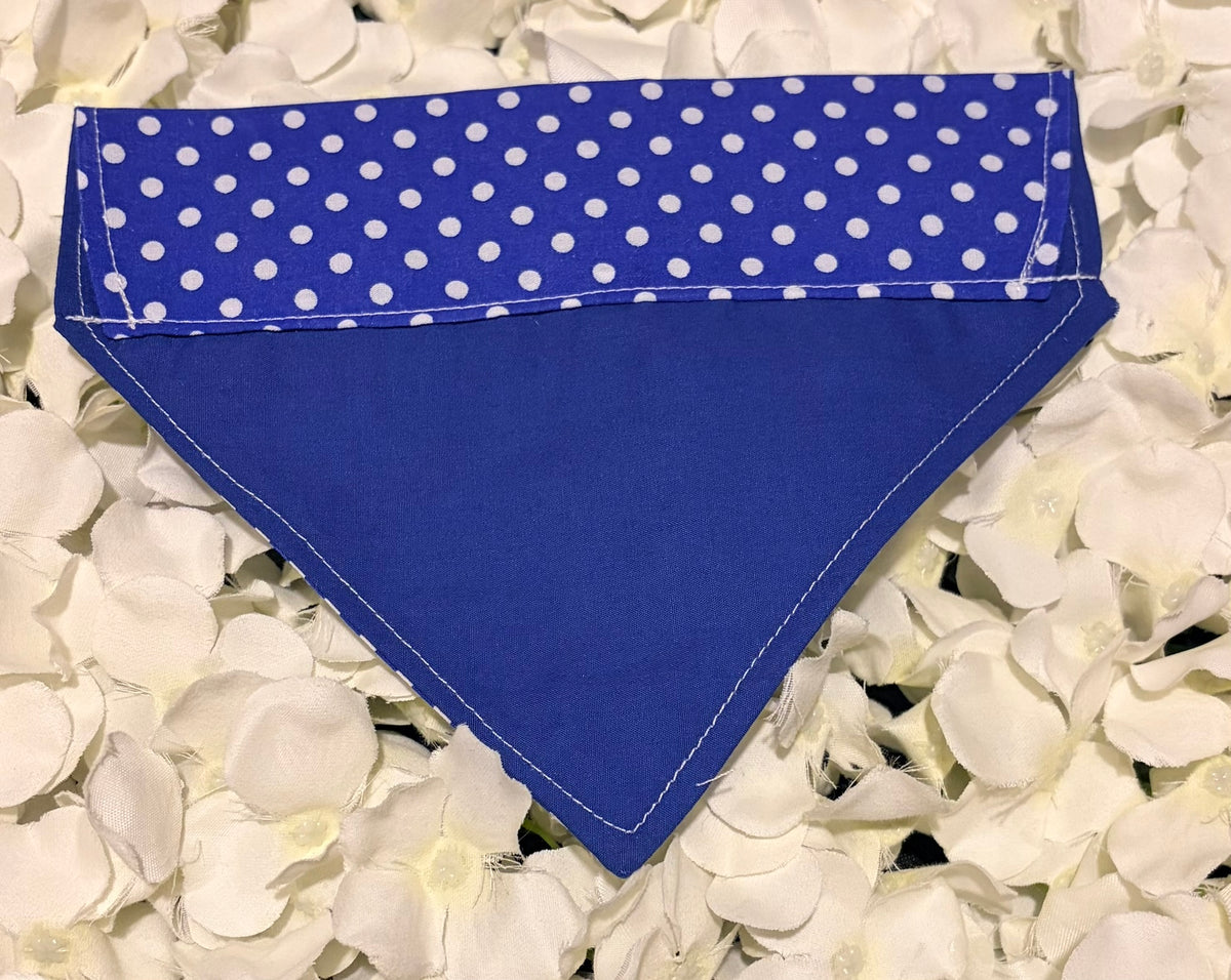 Blue Spots Bandana - Small