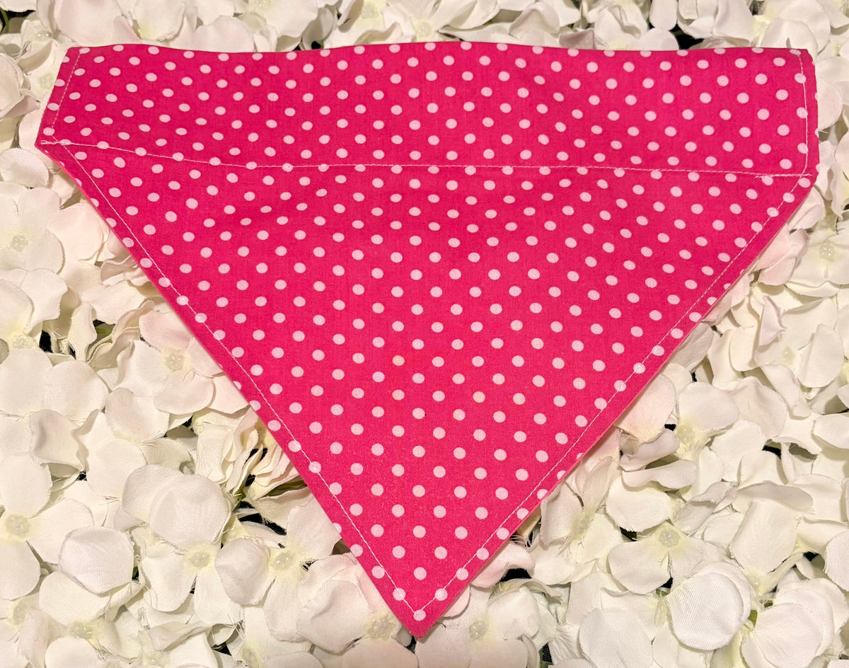 Pink Spots Bandana - Large