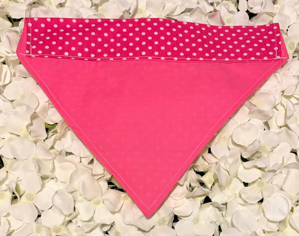Pink Spots Bandana - Large