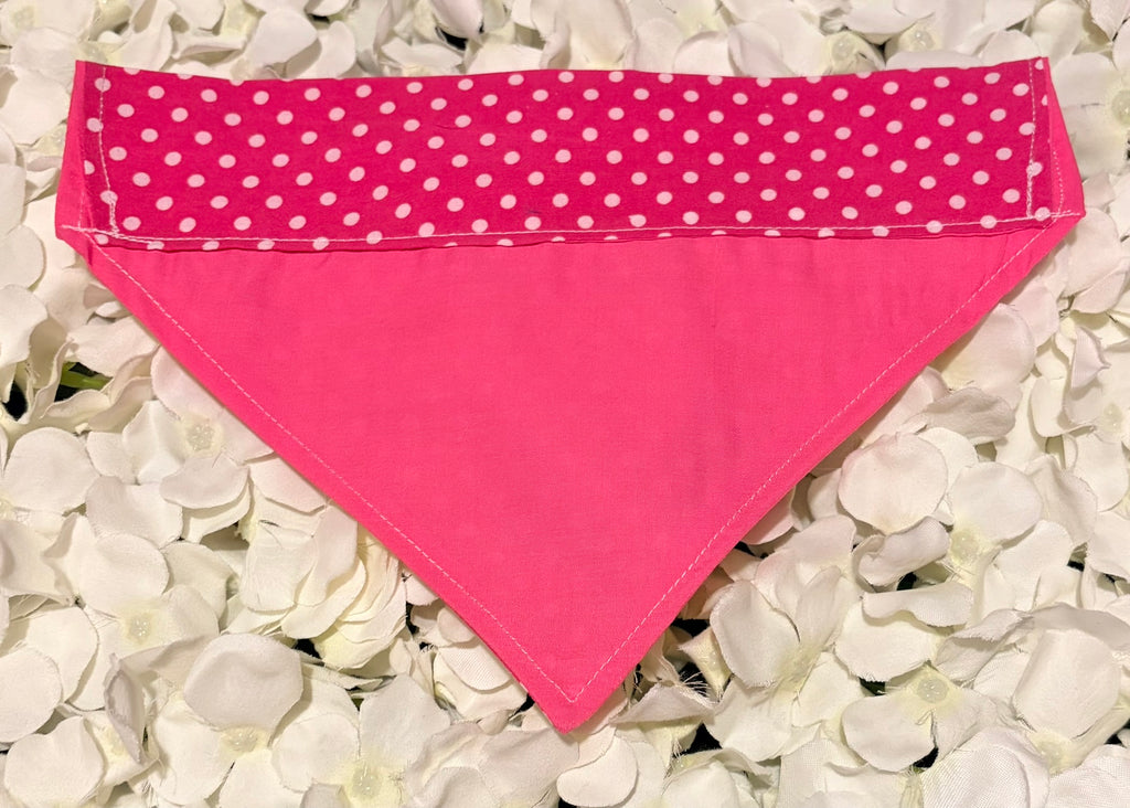 Pink Spots Bandana - Medium