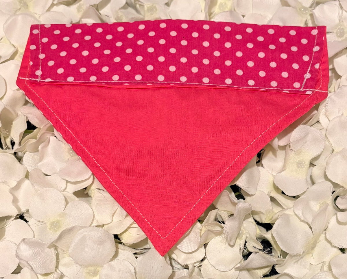 Pink Spots Bandana - Small