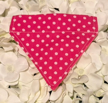 Pink Spots Bandana - Extra Small