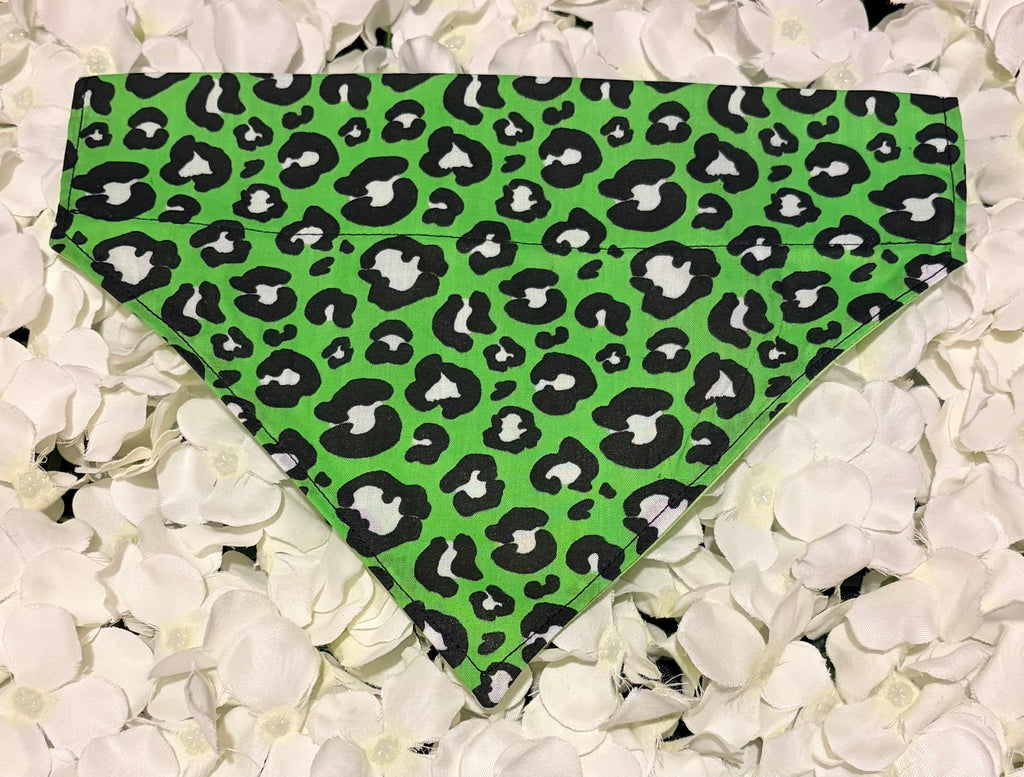 Green Animal Print Bandana - Medium