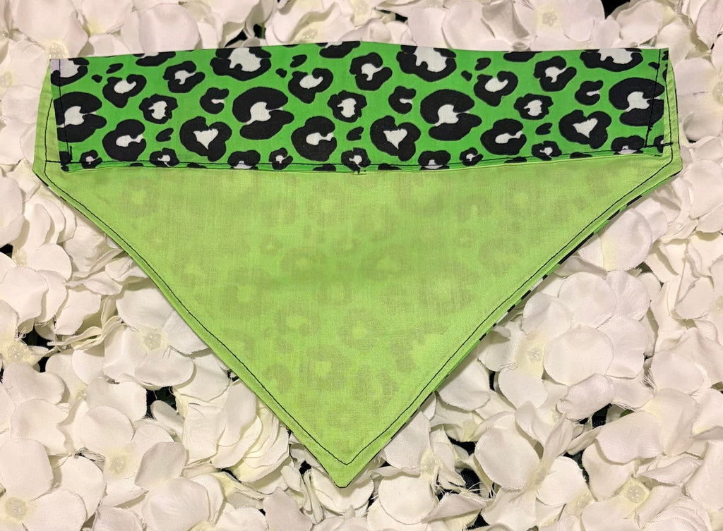Green Animal Print Bandana - Medium