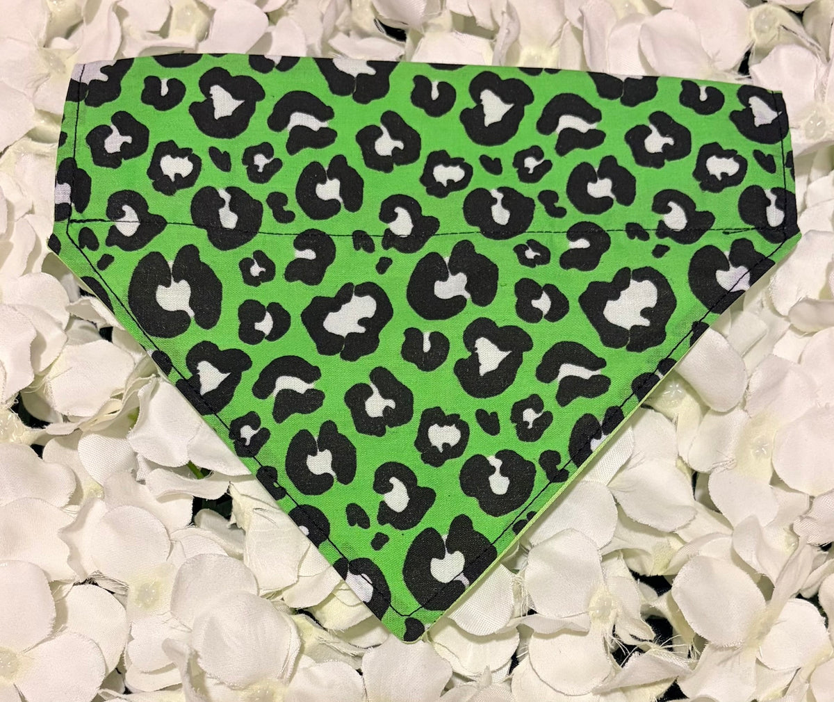 Green Animal Print Bandana - Small