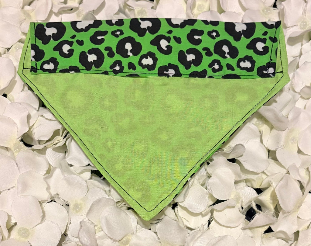 Green Animal Print Bandana - Small