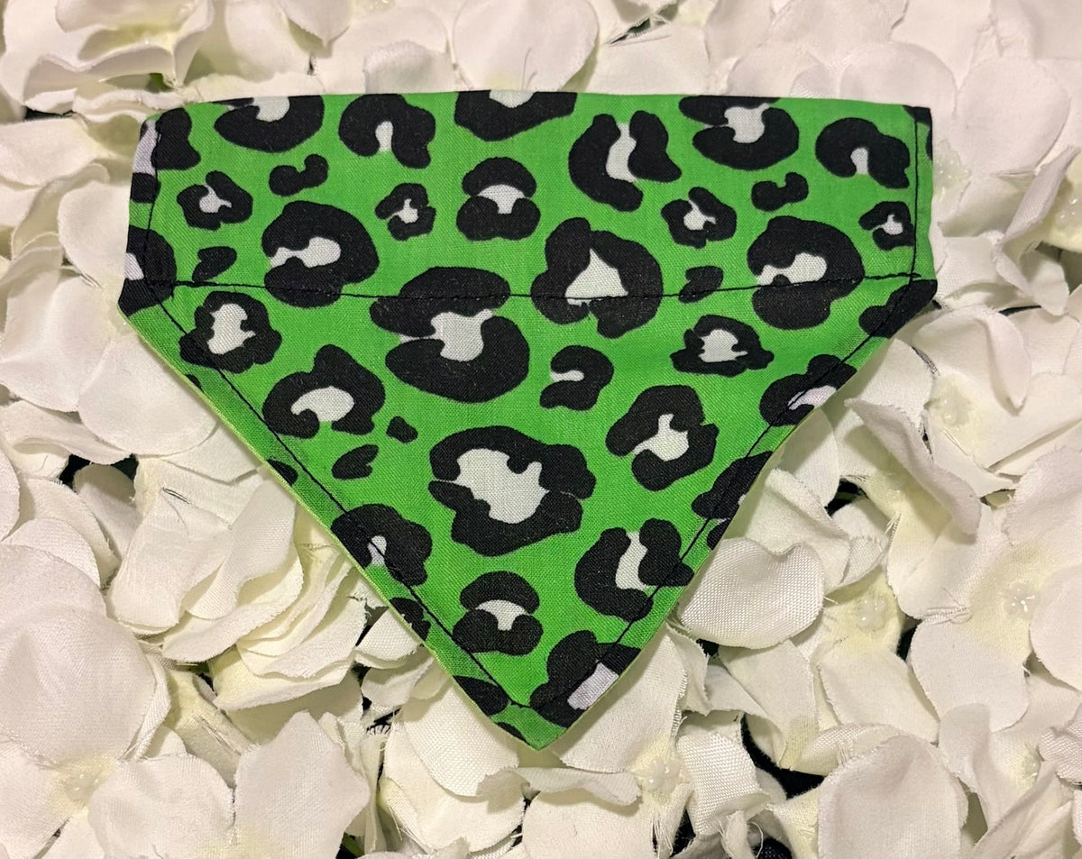 Green Animal Print Bandana - Extra Small
