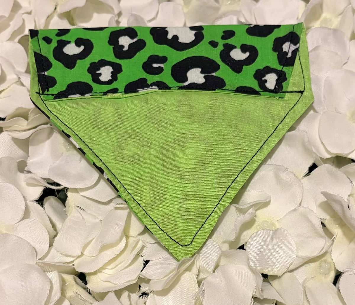 Green Animal Print Bandana - Extra Small