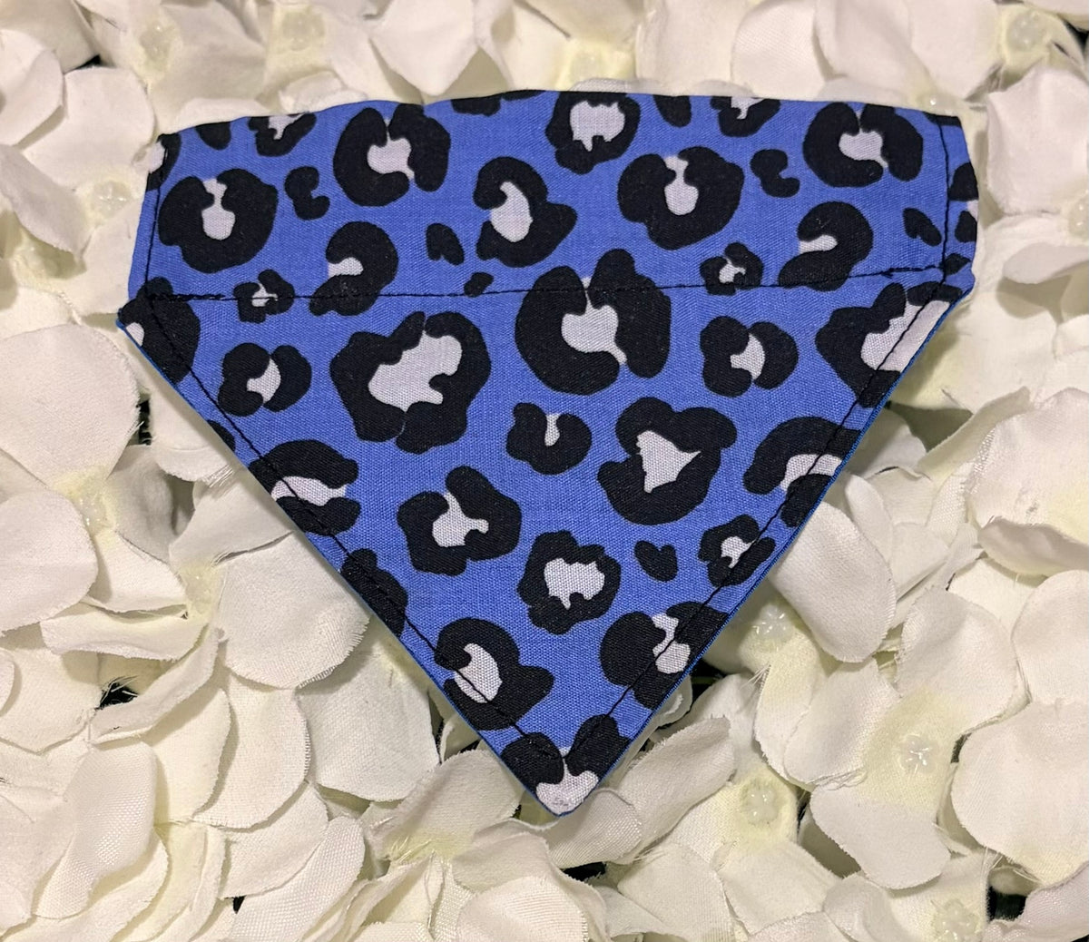 Blue Animal Print Bandana - Extra Small