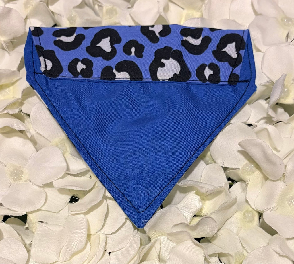 Blue Animal Print Bandana - Extra Small