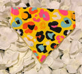 Yellow Animal Print Bandana - Extra Small