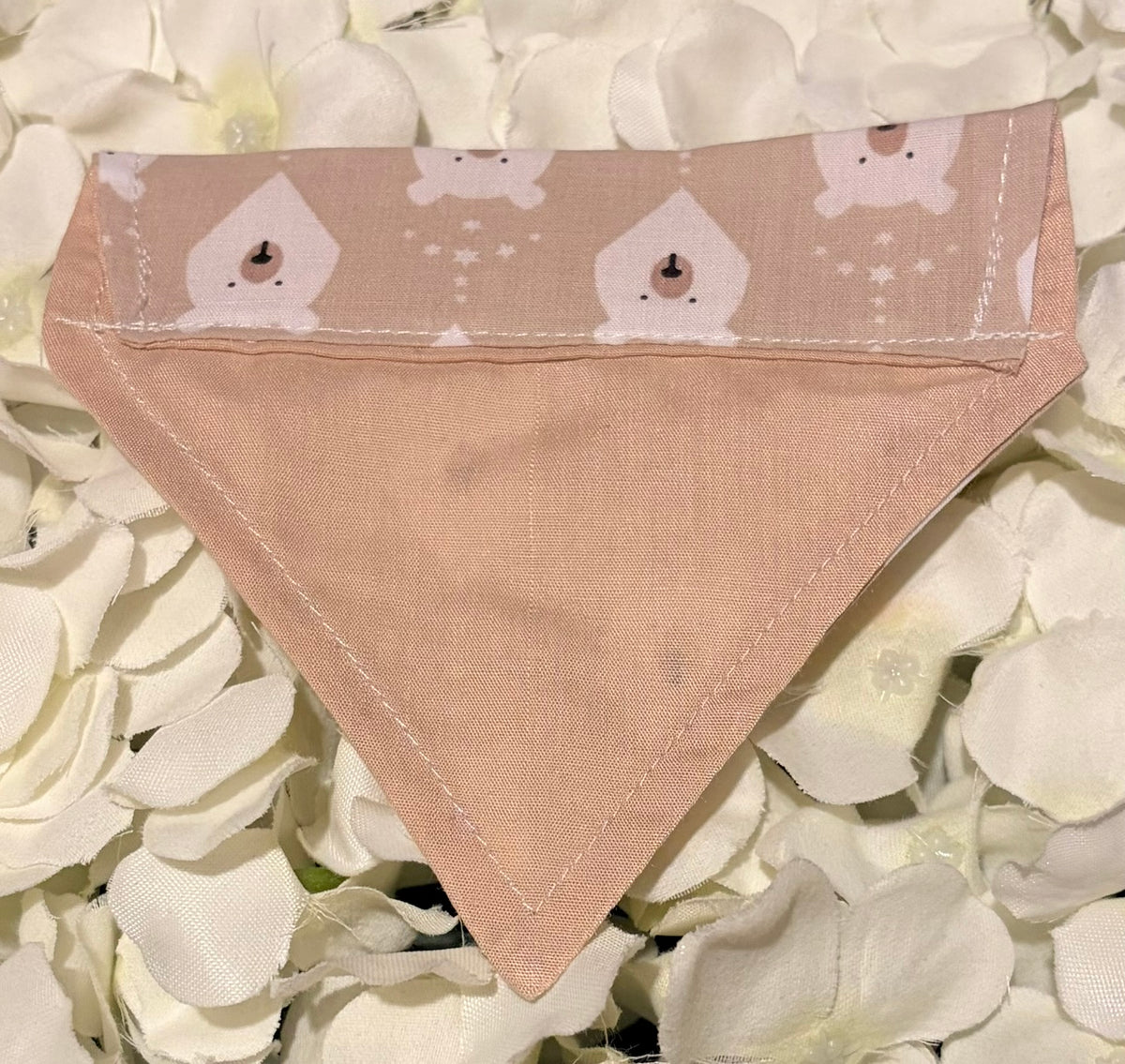 Beige Bears Bandana - Extra Small