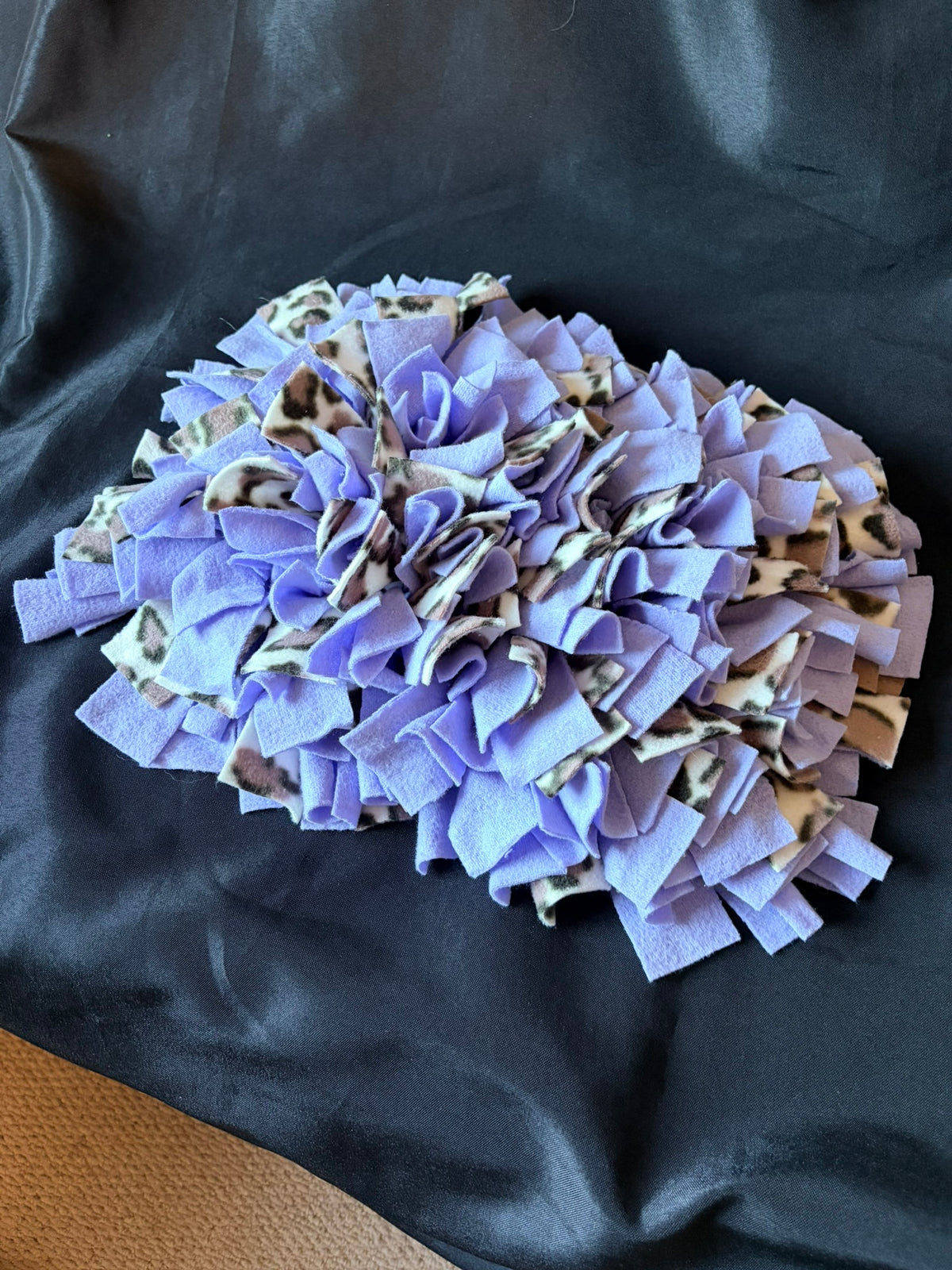 Purple and Animal Print Snuffle Mat - Medium