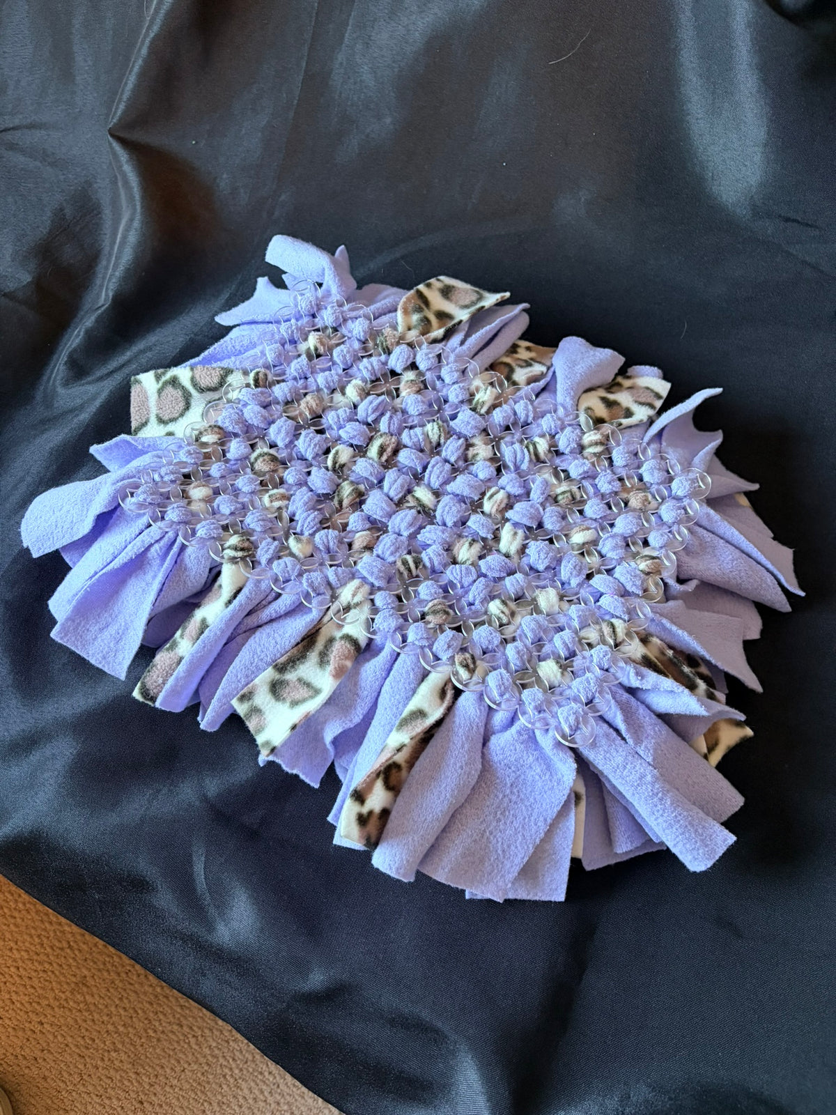 Purple and Animal Print Snuffle Mat - Medium