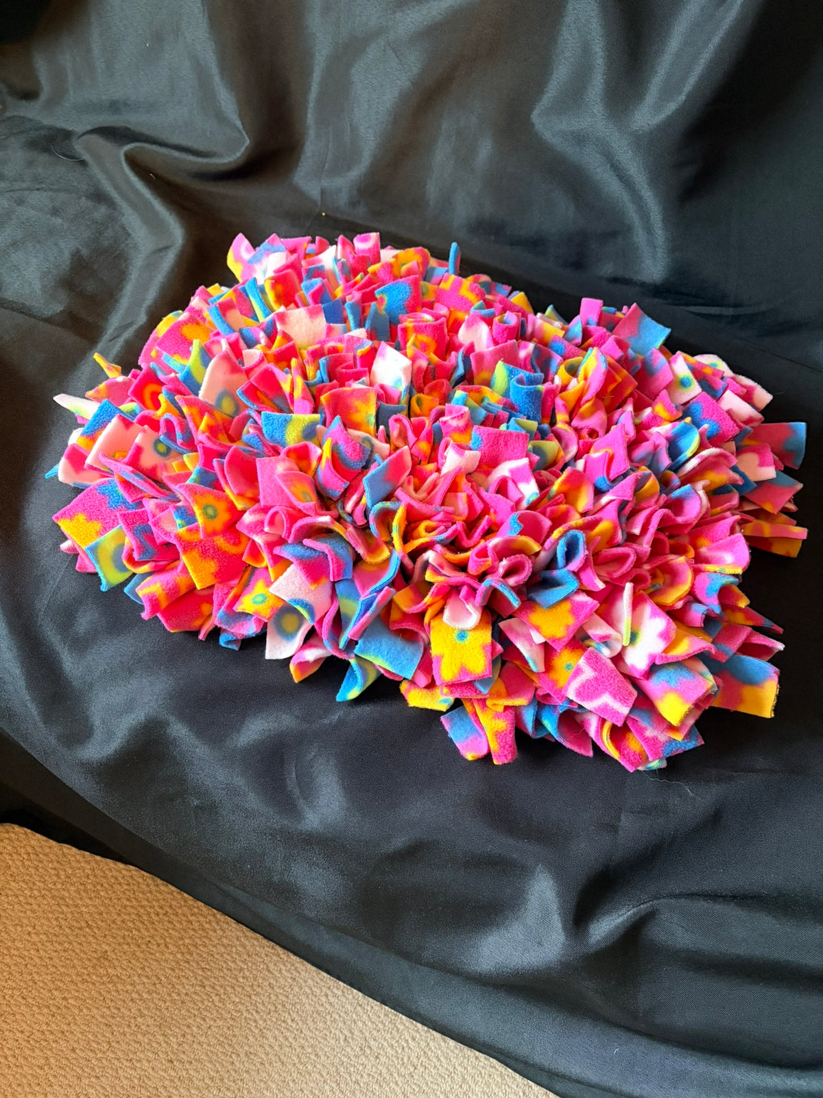 Bright Pink Floral Snuffle Mat - Large