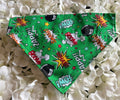 Green Pow Wow Bandana - Medium