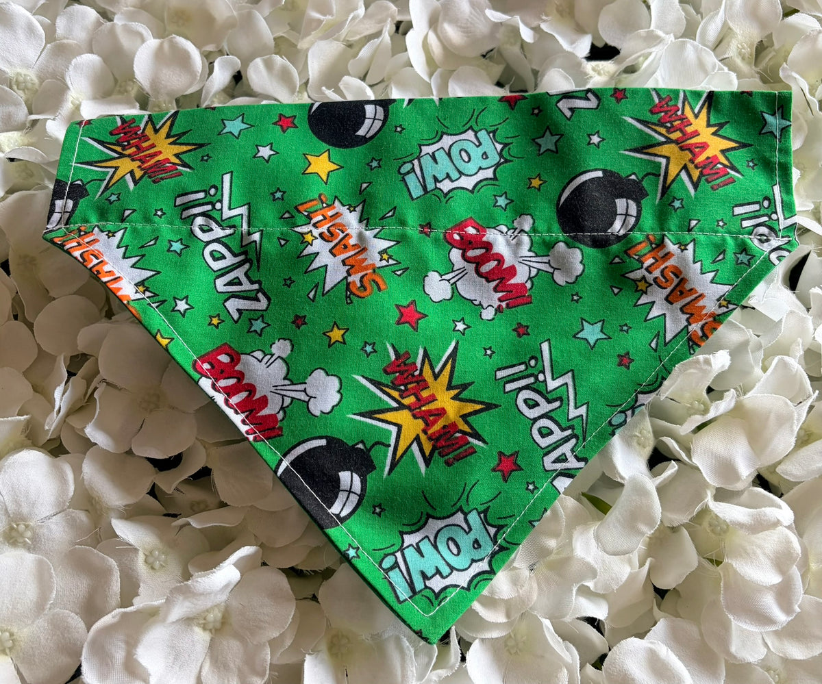 Green Pow Wow Bandana - Medium