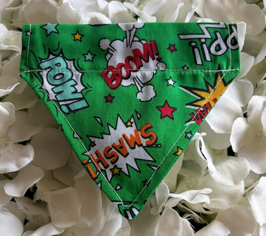 Green Pow Wow Bandana - Extra Small